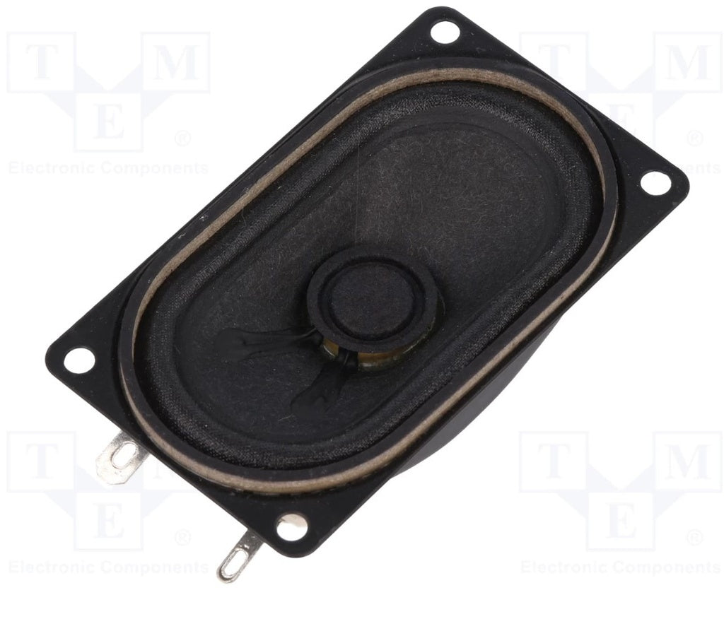 Miniature højttalerelement - 2W, 8ohm, 71x71x27mm