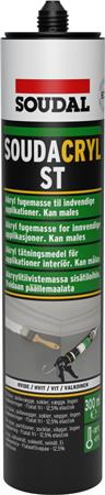 AKRYL FUGEMASSE SOUDACRYL ST 300ML HVID