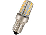 E14 LED pære - 12Vac/dc 1,8W (16W), varm hvid (T15X48mm)