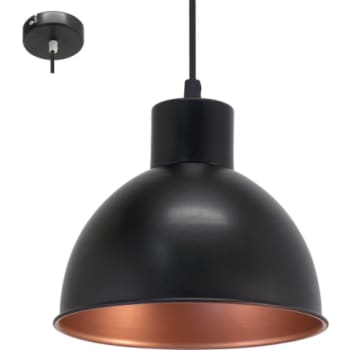 Truro Pendel Ø210, sort/kobber Indv.