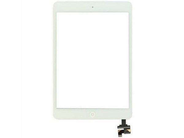 Frontglas touch screen digitizer m. IC - Til iPad Mini, Hvid