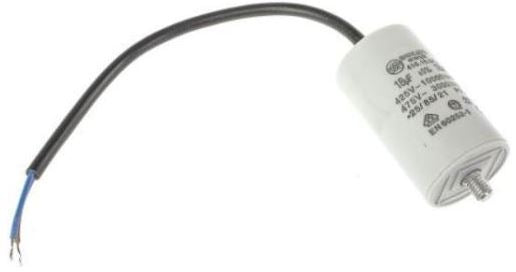 MOTOR kondensator - 18uF / 450V, Ledning