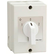 Vendeomskifter 1-0-2 MAX 25A IP67 væg montage