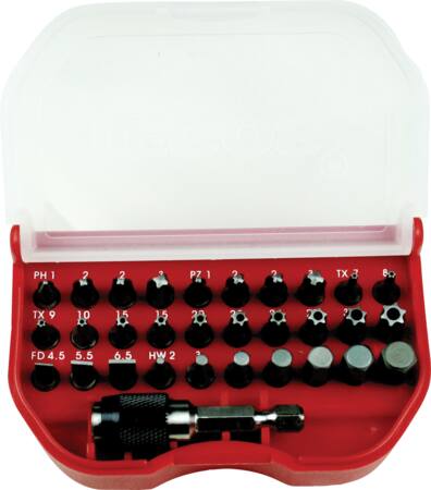 BITSSÆT 31 T/PH/PZ/LK/UNB RØD