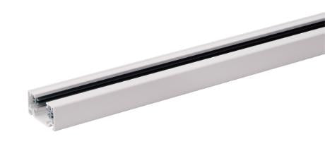 DIOTRACK-1F skinne 230V 1m hvid, inkl. endestykke