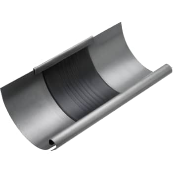 VMZINC ekspansionsstykke, ZINC NATUR - halvrund - 333 mm