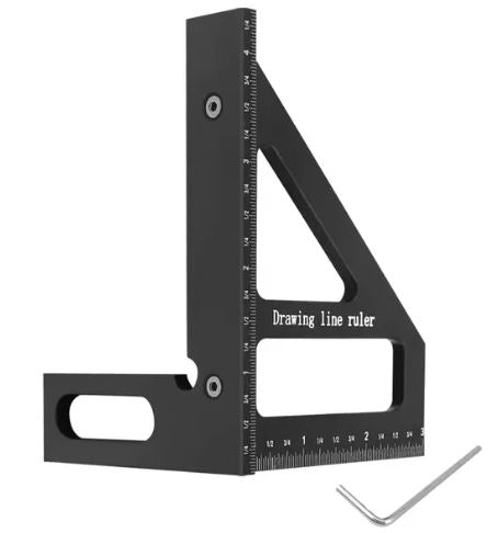 Alu. 3D Multivinkel - Tommemål