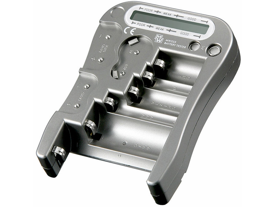 Batteritester m. LCD display