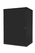 Vægrack 600X600X600 12HE pladedør sort