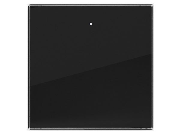 VELBUS - Glas kotrolmodul m. 1 touchknap, Sort