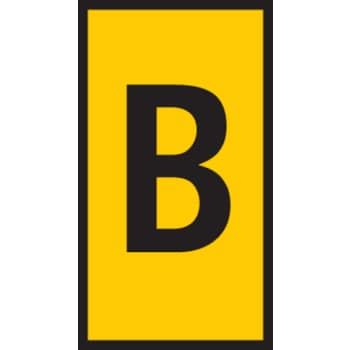 LEDNINGSMÆRKE B GUL W2