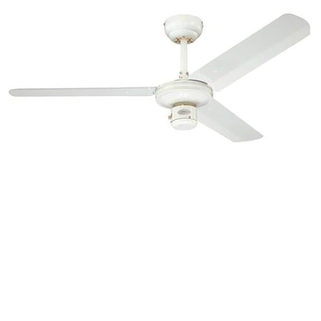 Loftvent. Industrial hvid Ø122cm 3 speed m/snor