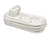 EDB 3-stikdåse 1,5m grå 250V