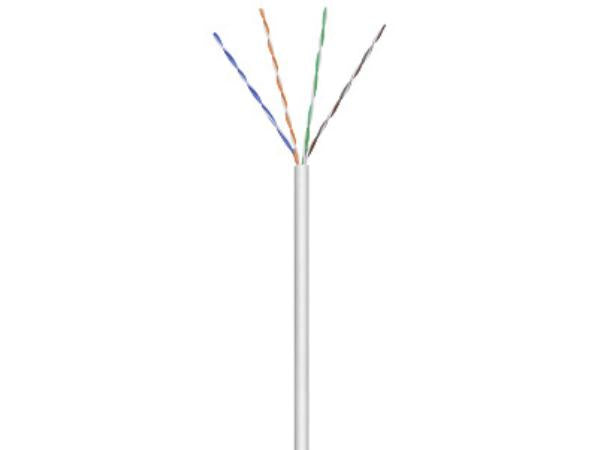 UTP netværkskabel - CAT5e, trådet CCA, Grå (100m)
