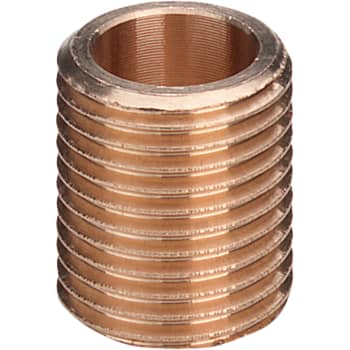 1 1/4" nippelrør Rødgods Silicium Bronze sammenskåret gevind