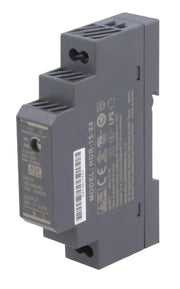 DIN-skinne strømforsyning - 24VDC / 15W (0,63A)