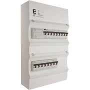 Færdigmonteret gruppetavle - HPFI - 2x16A 3P+N, 4x13A 1P+N - Hvid