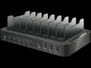 USB-C ladestation - 4xUSB-A, 6xUSB-C, PD+QC, 120W