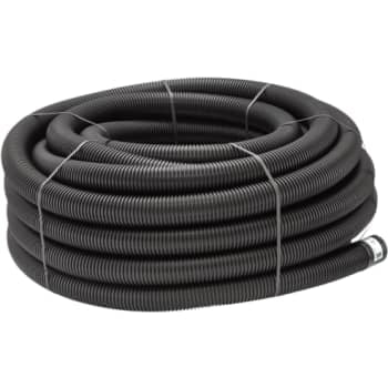 Uponor 126/113 mm PE-drænrør med 1,2 x 6,5 mm slids, 50 m, sort