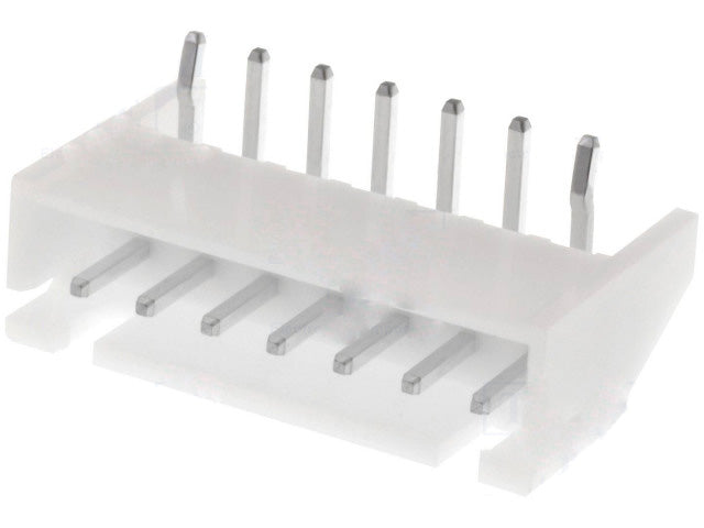 Ledning-til-print fatning - JST XH, 1x7pol han 90°, 2,5mm