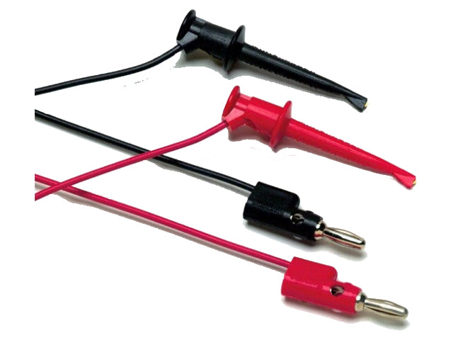 Testledningssæt - Banan til mini krog, 30V/15A, (90cm)