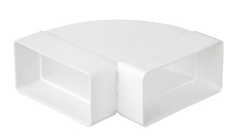 Rektangulær bøjet stykke - 90°, horizontal, 110mm
