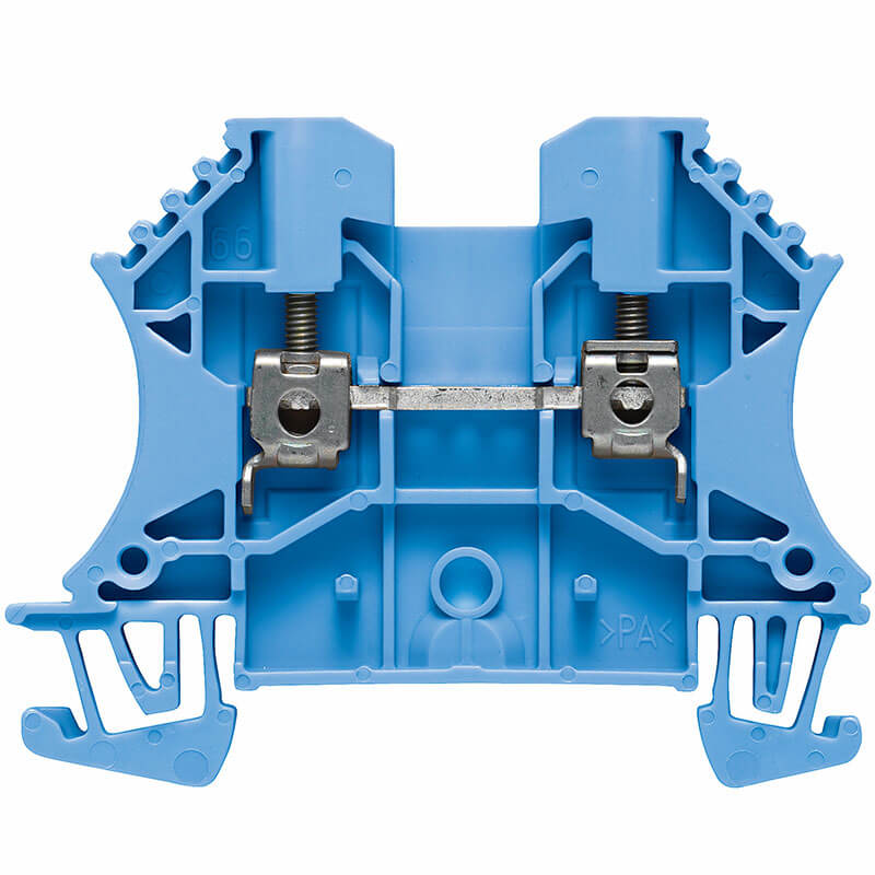 WDU  gennemgangsklemme 2,5mm² blå for dinskinne