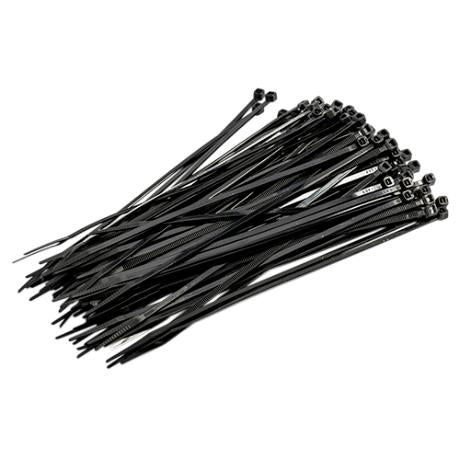 Kabelstrips 3,5x200 Sort a´100 stk.