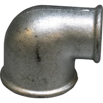 1.1/2" x 1" Galvaniseret vinkel 90° muffe/muffe