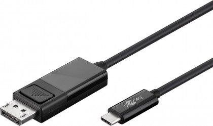 USB-C til DisplayPort kabel - USB-C han > DP han (1,2m)