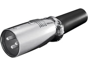 XLR mikrofonstik - 3pol han, Sølv