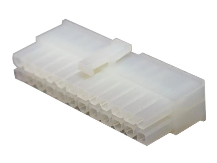 Ledning-til-ledning Mini-Fit Jr. stik - 2x12pol hun, 4,2mm