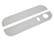 Top og bund glas bagcover til iPhone 5S - Hvid