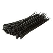 Kabelstrips - 2,5x200mm vejrbest. Sort (100 stk.)