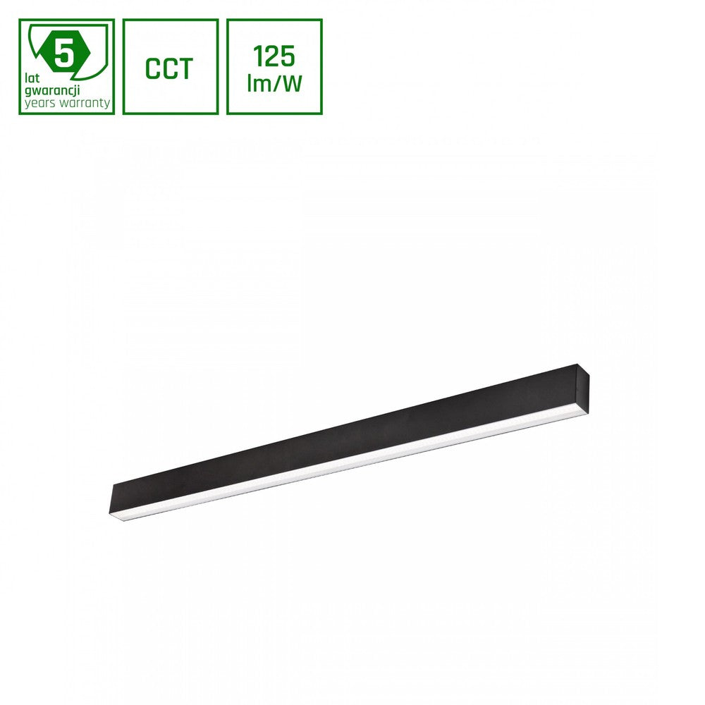 Allday Basic 40W LED Lysstofrør - Sort, 230V, IP20, 1203x42x37mm, 4000lm, RA80, 5 års producentgaranti