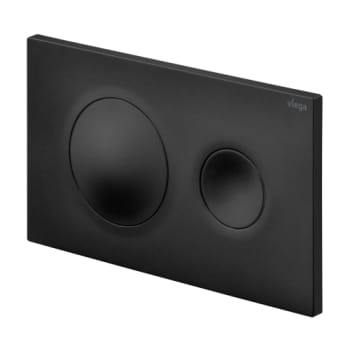 VIEGA betjeningsplade 2skyl plast mat sort Style 20