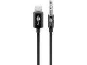 Lydadapter - Apple Lightning han > 3,5mm st. JACK han (1m)