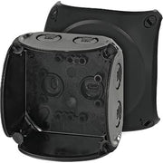 Kvik Forgreningsdåse KF0200B 93x93 mm M20 uden klemmer sort