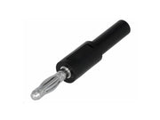 Bananadapter - 4mm han til 2mm hun, Sort