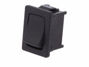 Vippekontakt - 1P OFF-ON, loddeben, 12A/250V, SORT (19x13mm)