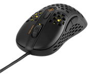 6-knaps "honeycomb" gaming mus - 400-6400DPI, RGB, Sort