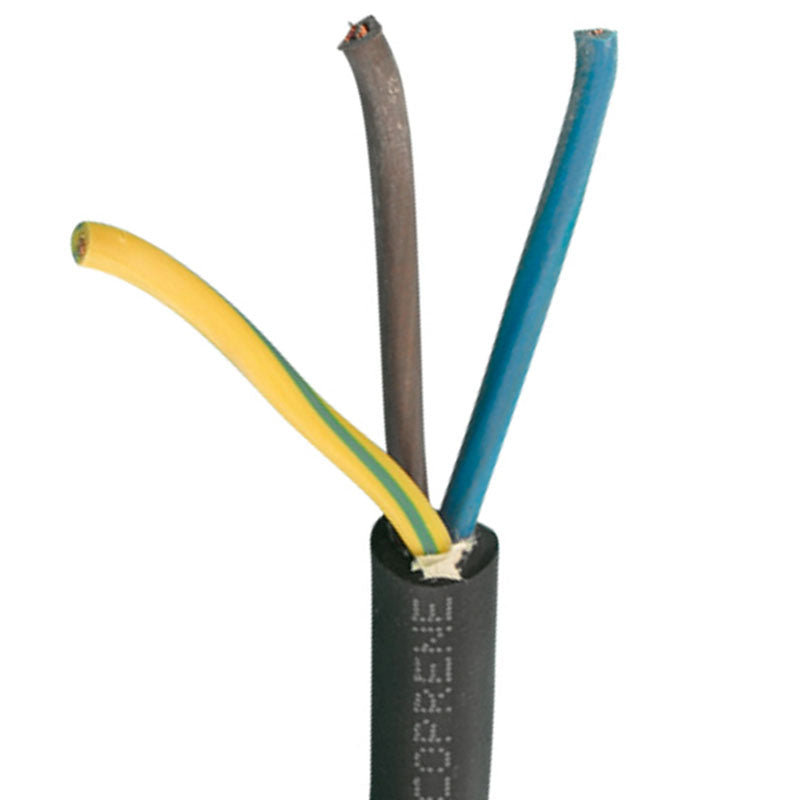 Gummikabel H07RN-F 3x1,5mm² - pr. meter