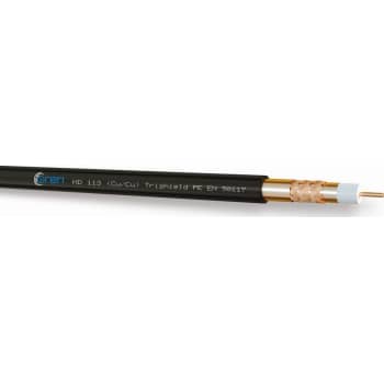 Antennekabel HD113, Ø7,0 mm, 1,13/4,8, PE, sort, R100