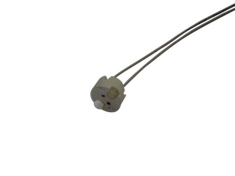 Halogenfatning G4, G5,3 & G6,35 m/ledning Hvid