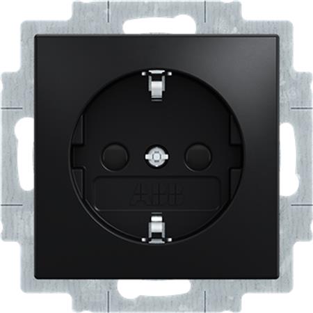 B55 SCHUKO-STIKKONTAKT, MAT SORT