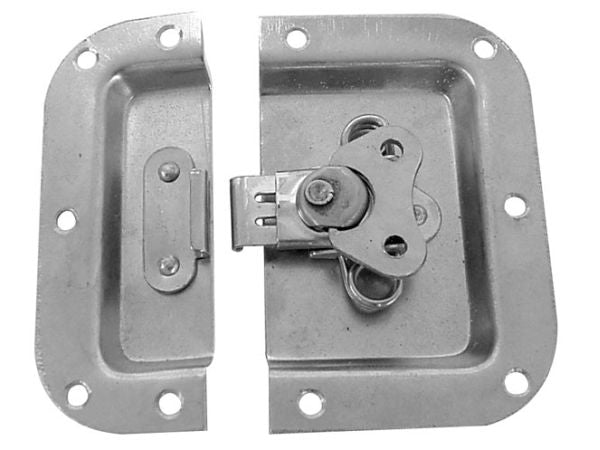 Lås, blank metal, 105x102mm