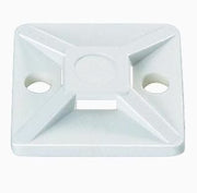 Strips / Kabelbinder holder 28x28mm hvid - 100 stk
