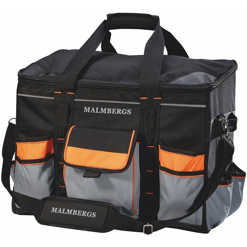 Værktøjstaske m. bærehåndtag og justerbar skulderrem