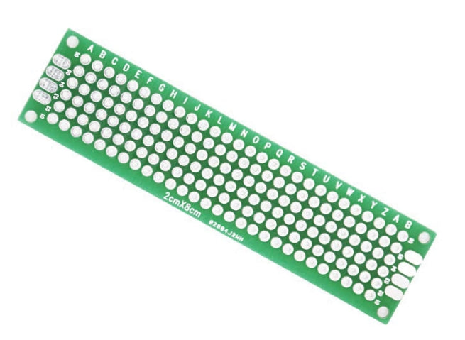 Hulprint - 20x80mm, Dobbeltsidet m. øer (1 stk.)