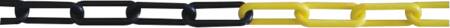 AFSPÆR.KÆDE GUL/SORT (25 MTR)